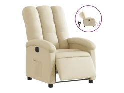 Poltrona| Poltrona reclinável elétrica tecido cor PT541208 Creme