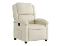Poltrona reclinável elétrica couro artificial cor PT283330^ Poltrona