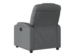 Poltrona* Poltrona reclinável elétrica couro artificial PT651860 Cinzento