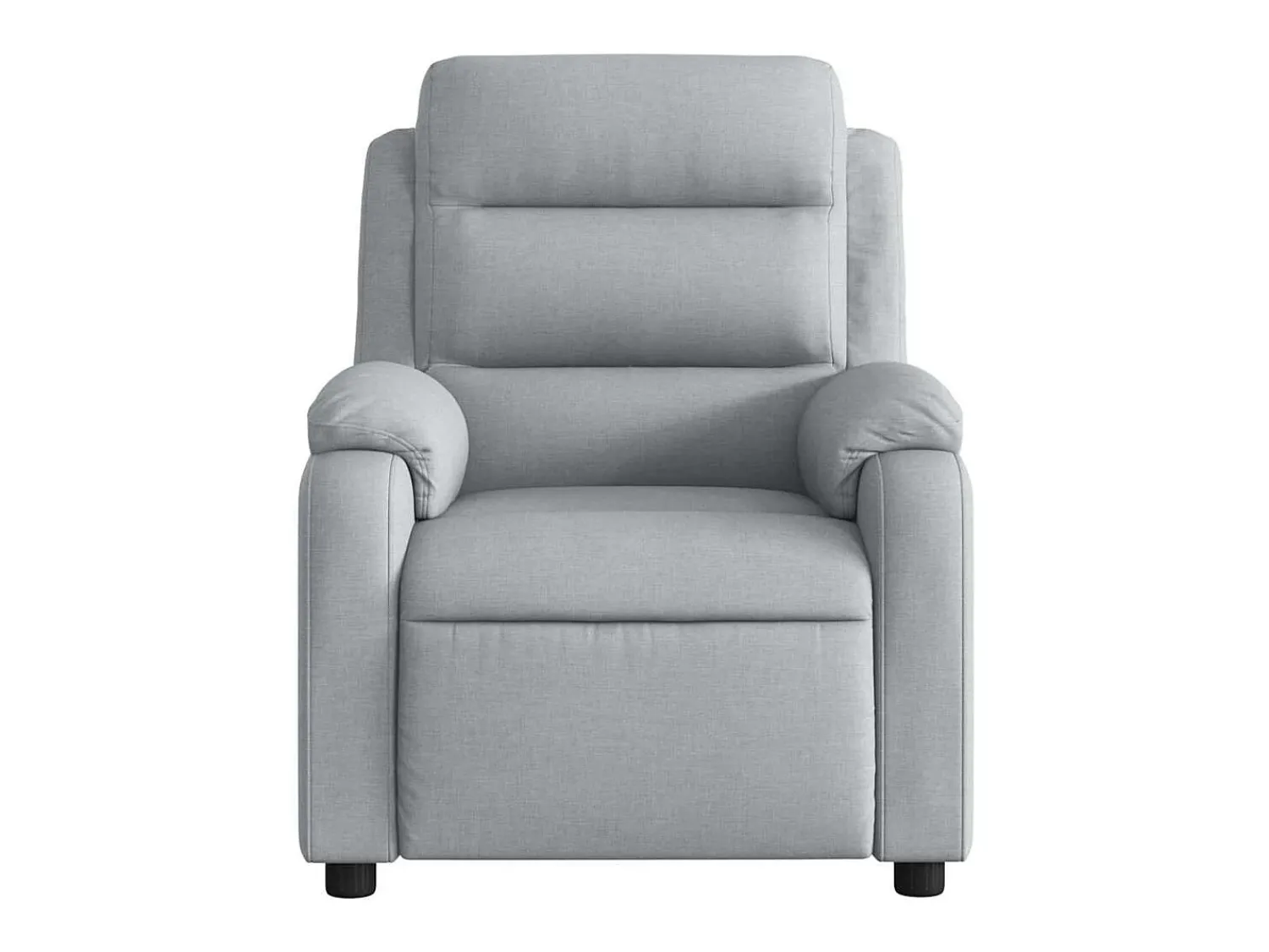 Poltrona*vidaxl Poltrona reclinável elétrica tecido cinzento-claro Cinzento claro