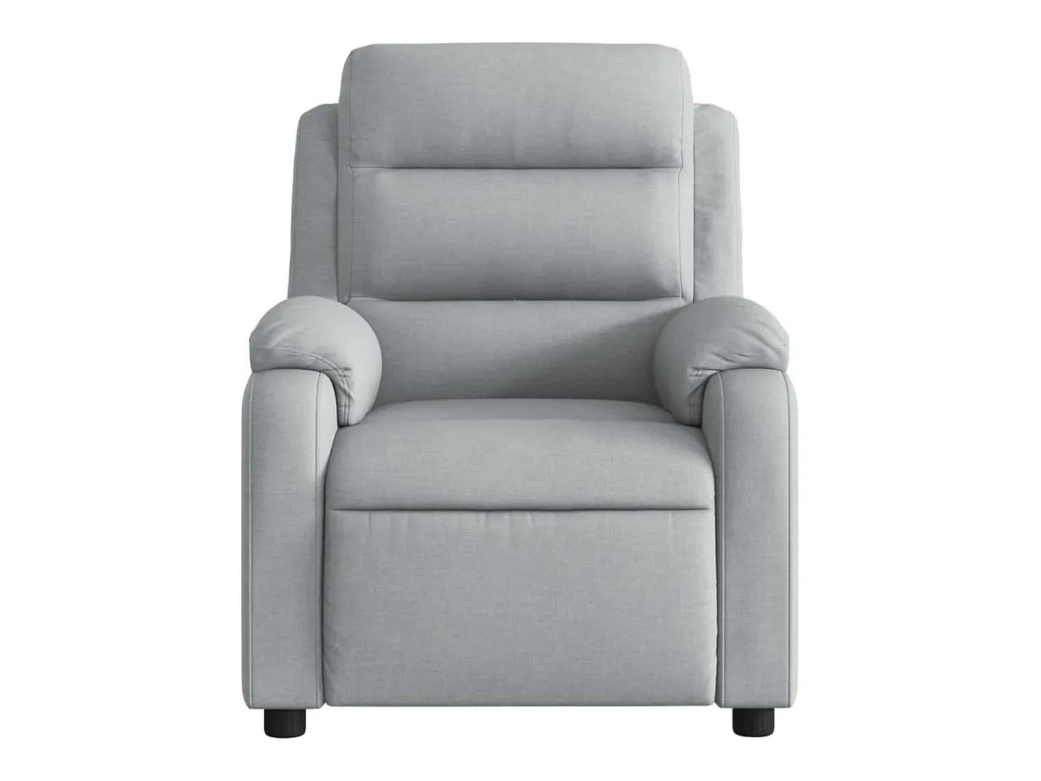 Poltrona*vidaxl Poltrona reclinável elétrica tecido cinzento-claro Cinzento claro