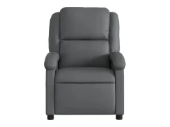 Poltrona|vidaxl Poltrona reclinável elétrica couro artificial Cinzento