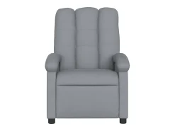 Poltrona*vidaxl Poltrona reclinável elétrica tecido -claro Cinzento