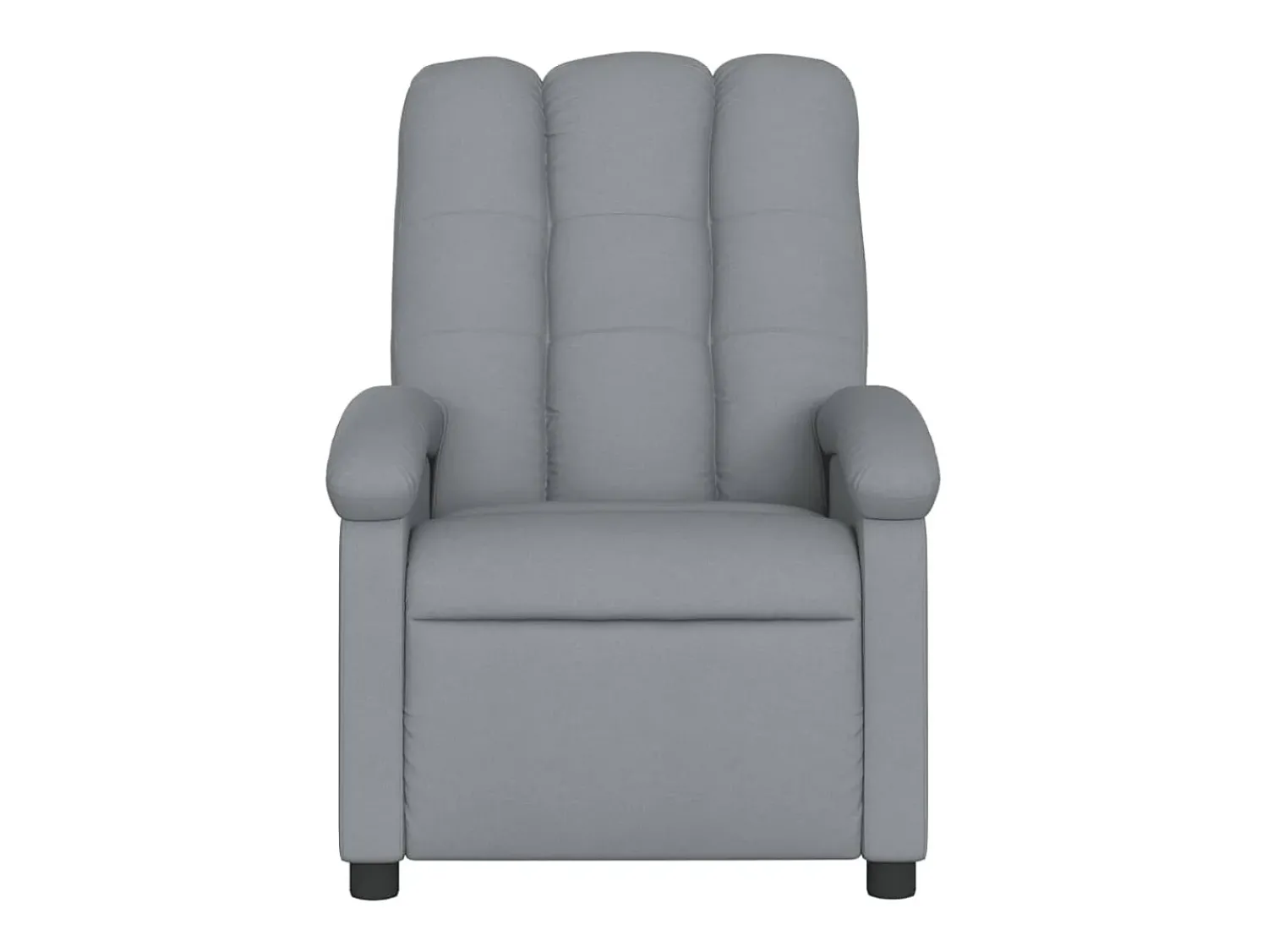 Poltrona*vidaxl Poltrona reclinável elétrica tecido -claro Cinzento