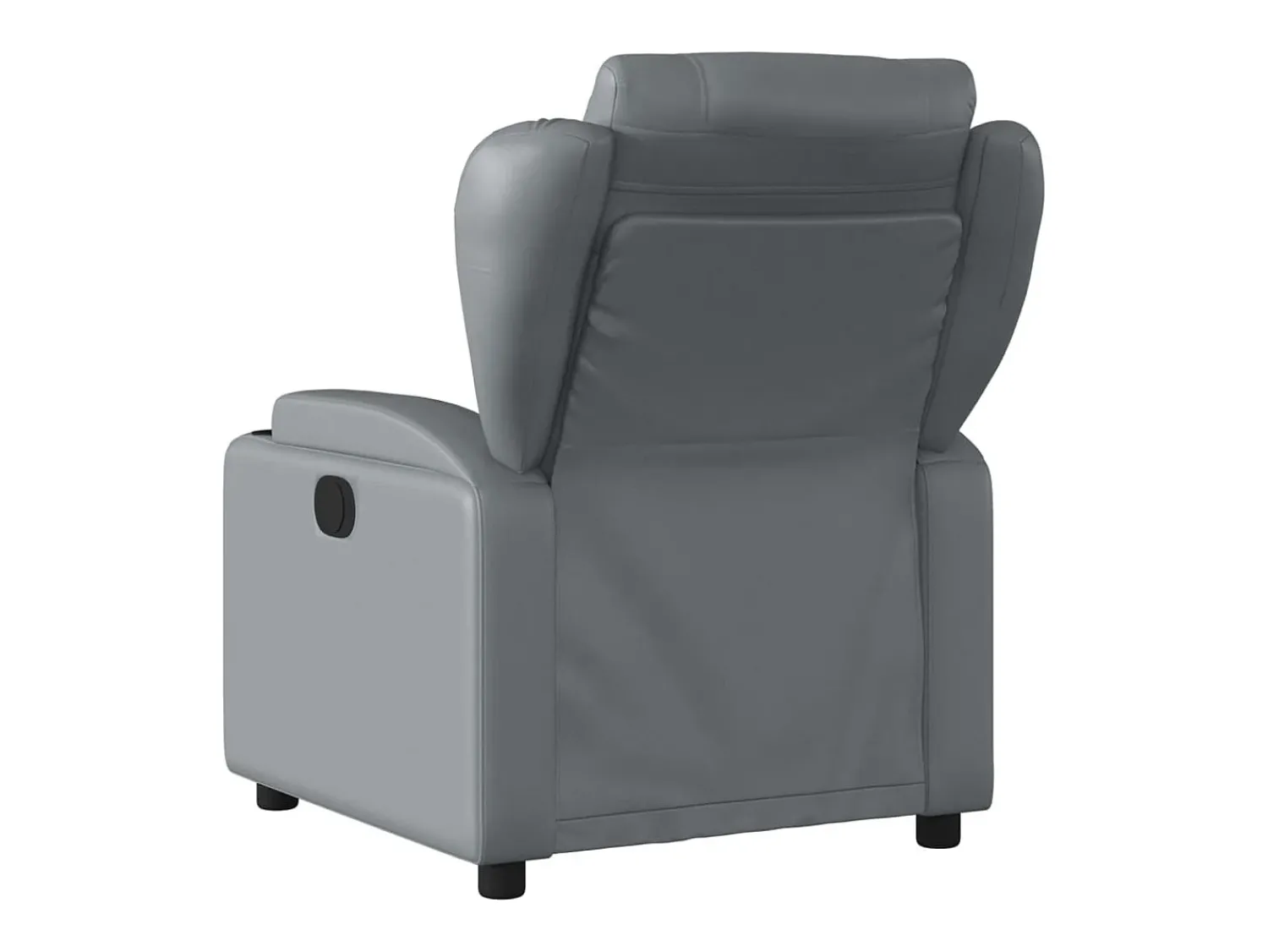 Poltrona| Poltrona reclinável elétrica couro artificial PT484361 Cinzento