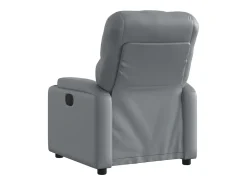 Poltrona reclinável elétrica couro artificial PT471656^ Poltrona