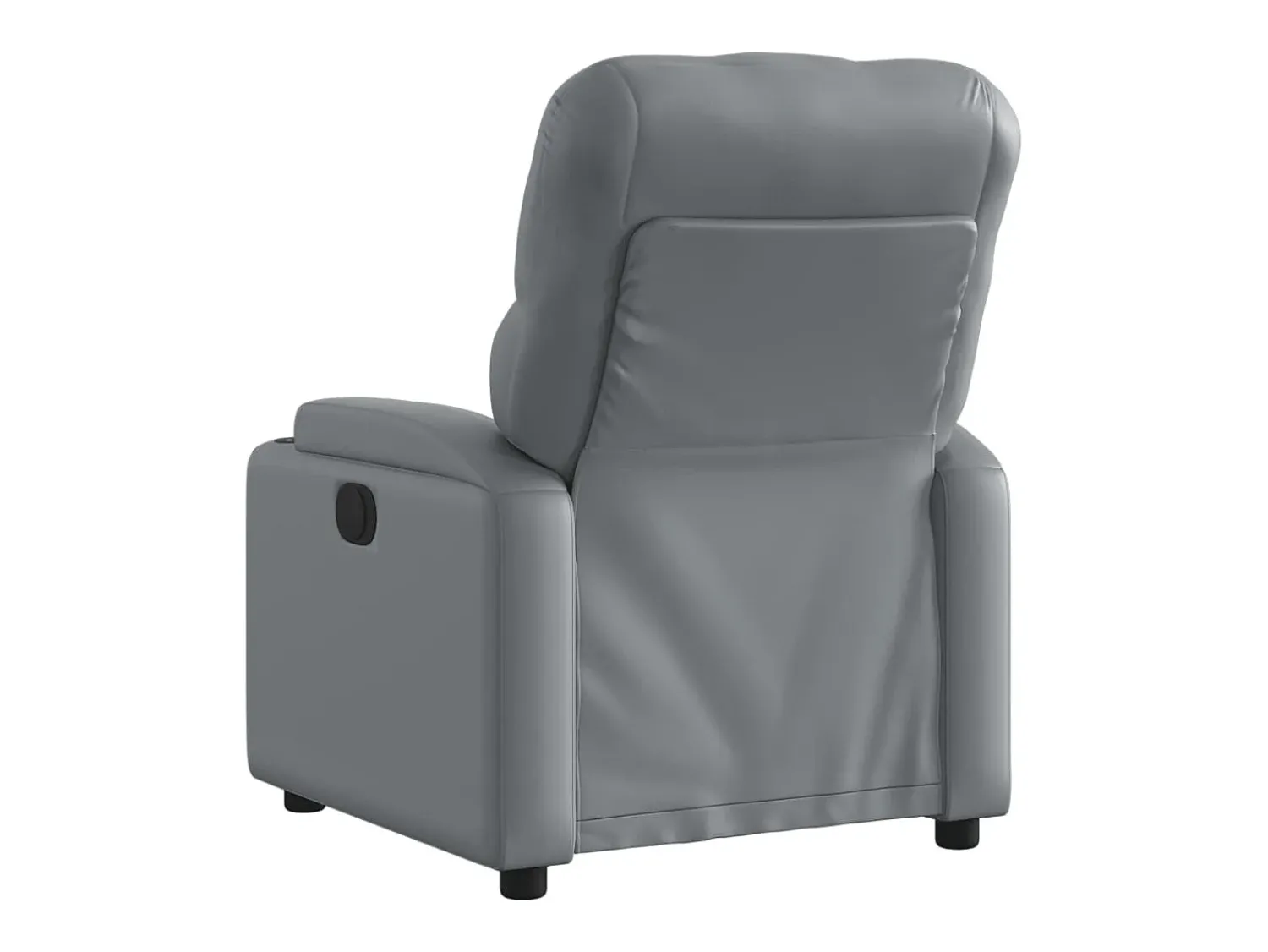 Poltrona reclinável elétrica couro artificial PT471656^ Poltrona