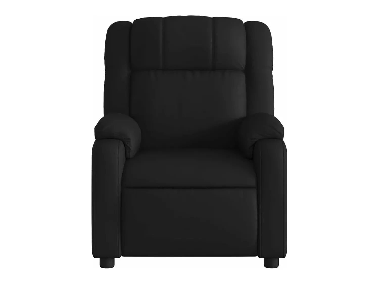 Hot vidaxl Poltrona reclinável elétrica couro artificial Preto