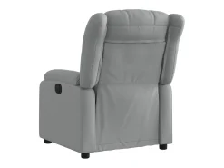 Poltrona* Poltrona reclinável elétrica tecido cinzento-claro PT591457 Cinzento claro