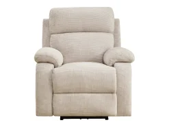 Poltrona*Vente-unique Poltrona reclinável elétrica com massagem em tecido chenille KOCENI Bege