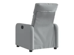 Poltrona*vidaxl Poltrona reclinável elétrica tecido -claro Cinzento