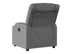 Poltrona*vidaxl Poltrona reclinável elétrica couro artificial Cinzento
