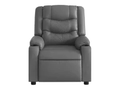 Poltrona*vidaxl Poltrona reclinável elétrica couro artificial Cinzento