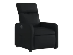 Online Poltrona reclinável elétrica couro artificial PT493632 Preto