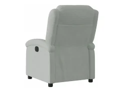 Poltrona* Poltrona reclinável elétrica veludo cinzento-claro PT529402 Cinzento claro