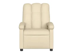 Poltrona|vidaxl Poltrona reclinável elétrica tecido cor Creme
