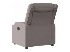 Poltrona reclinável massagens elétrica | Poltrona Confortável tecido cinza-acastanhado SHL158492^ Poltrona