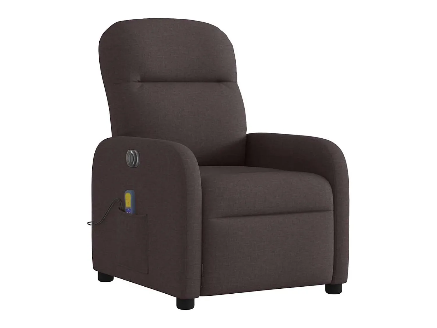Poltrona* Poltrona reclinável massagens elétrica | Poltrona Confortável tecido -escuro SHL618660 Castanho