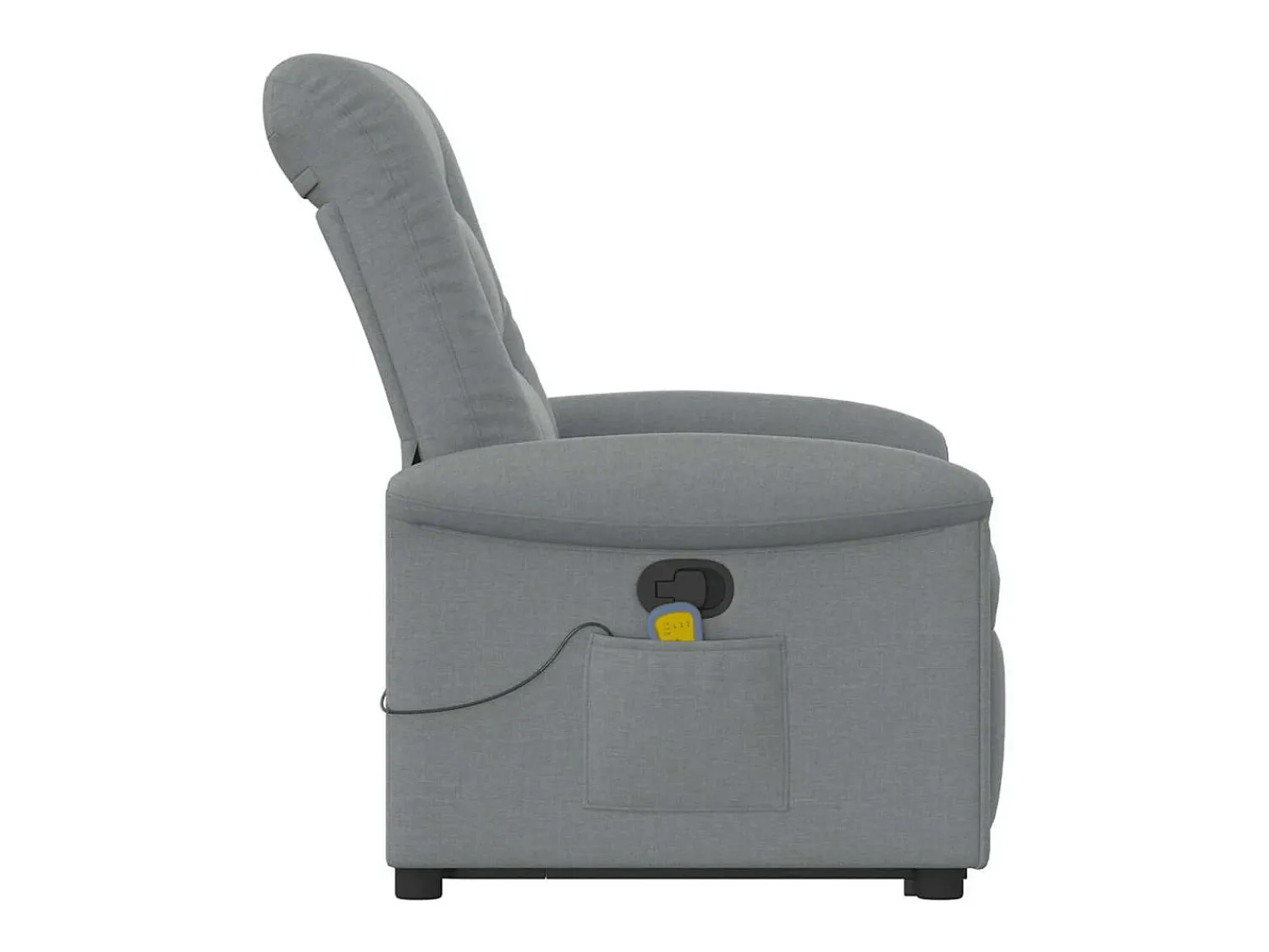 Poltrona* Poltrona reclinável massagens | Poltrona Confortável tecido -claro SHL345312 Cinzento