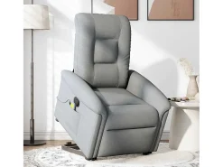 Poltrona* Poltrona reclinável massagens | Poltrona Confortável tecido -claro SHL345312 Cinzento