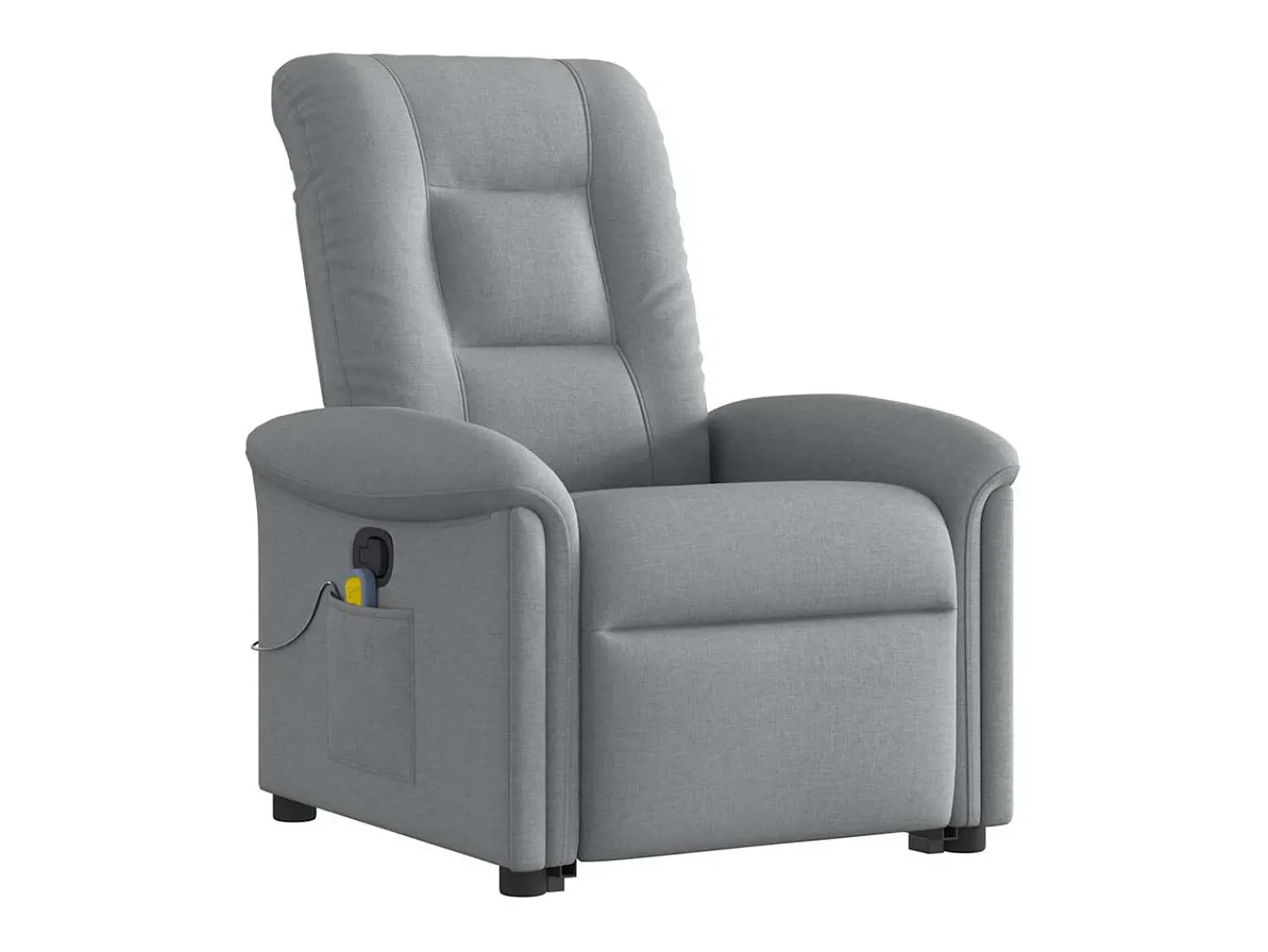 Poltrona* Poltrona reclinável massagens | Poltrona Confortável tecido -claro SHL345312 Cinzento