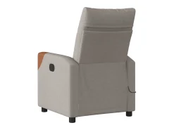 Poltrona* Poltrona reclinável massagens elétrica | Poltrona Confortável tecido cinza-acastanhado SHL781120 Taupe