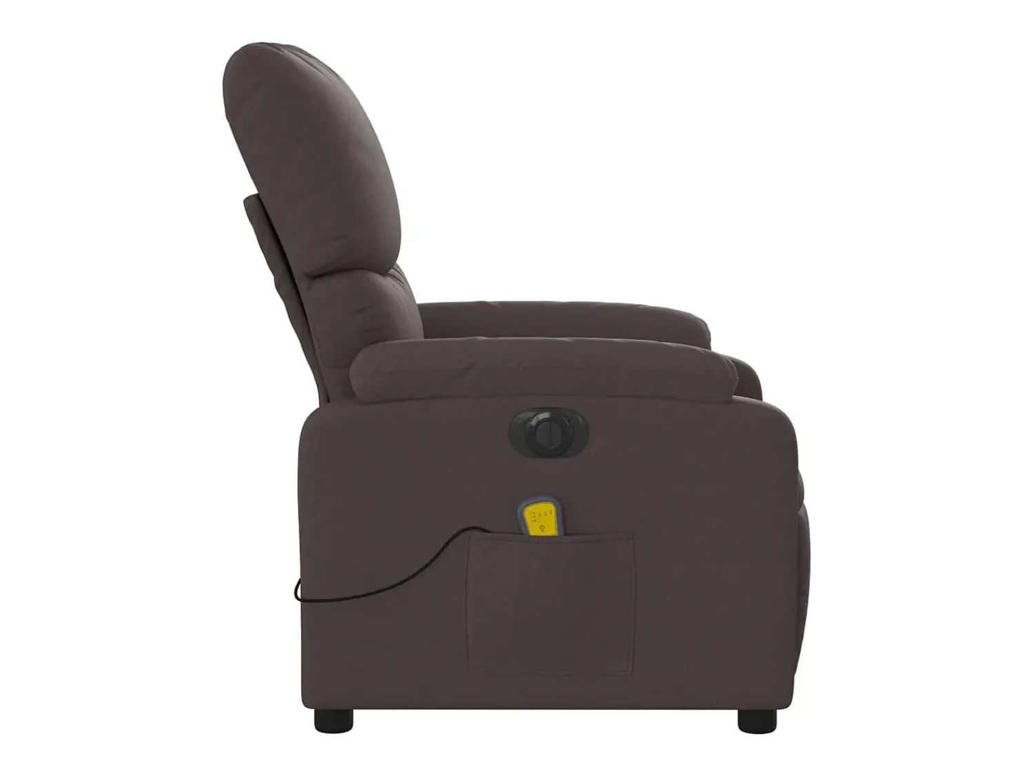 Poltrona* Poltrona reclinável massagens elétrica | Poltrona Confortável tecido -escuro SHL632329 Castanho