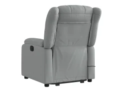 Poltrona* Poltrona reclinável massagens | Poltrona Confortável tecido -claro SHL695844 Cinzento