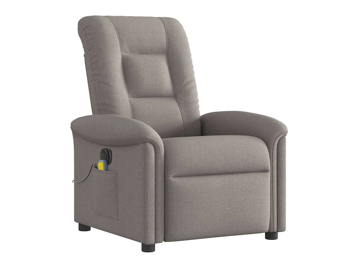 Poltrona| Poltrona reclinável massagens elétrica | Poltrona Confortável tecido cinza-acastanhado SHL405195 Taupe