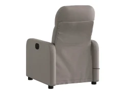 Poltrona| Poltrona reclinável massagens elétrica | Poltrona Confortável tecido cinza-acastanhado SHL946312 Taupe