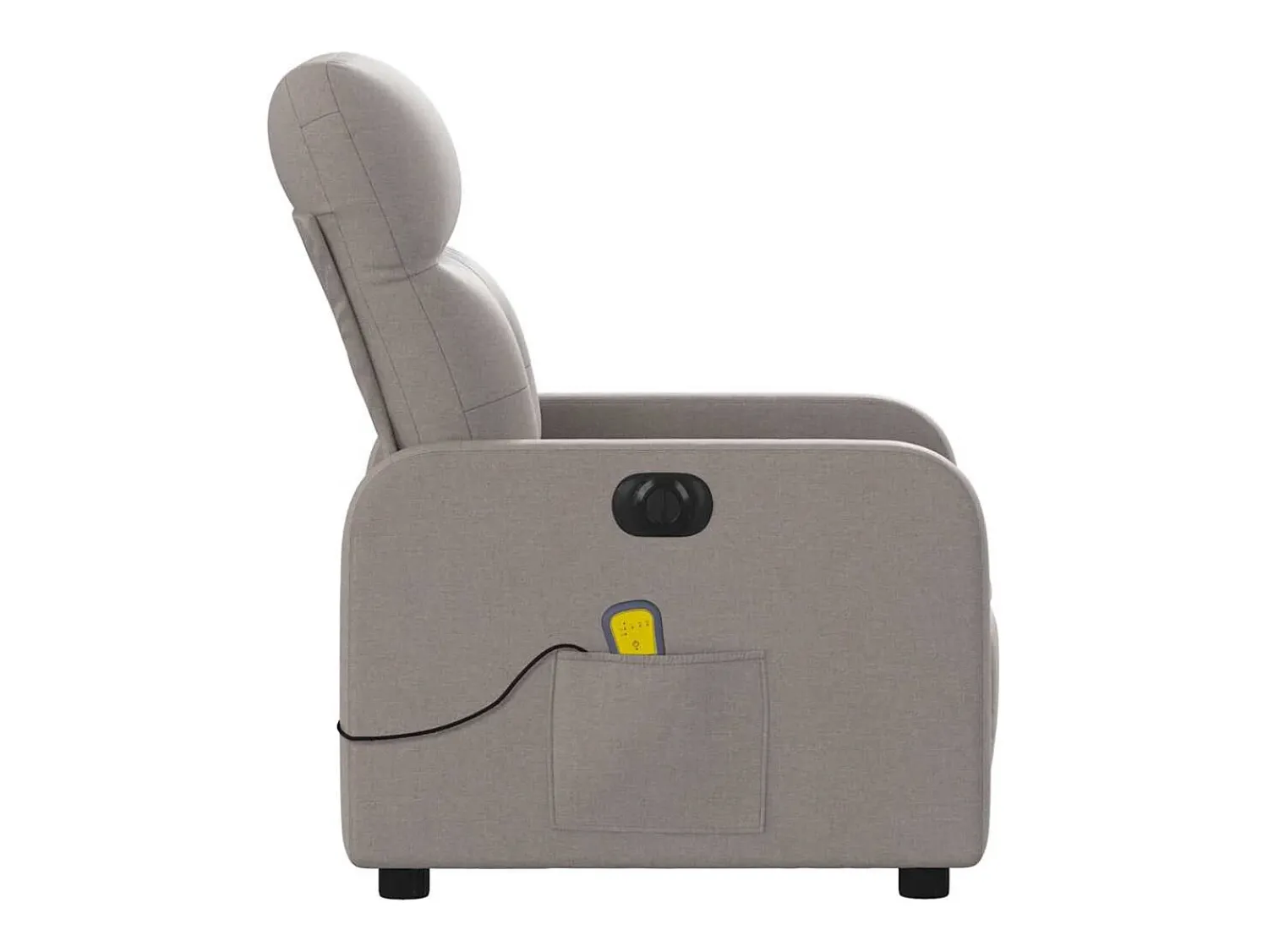 Poltrona| Poltrona reclinável massagens elétrica | Poltrona Confortável tecido cinza-acastanhado SHL946312 Taupe