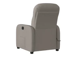 Poltrona reclinável massagens elétrica | Poltrona Confortável tecido cinza-acastanhado SHL943910^ Poltrona