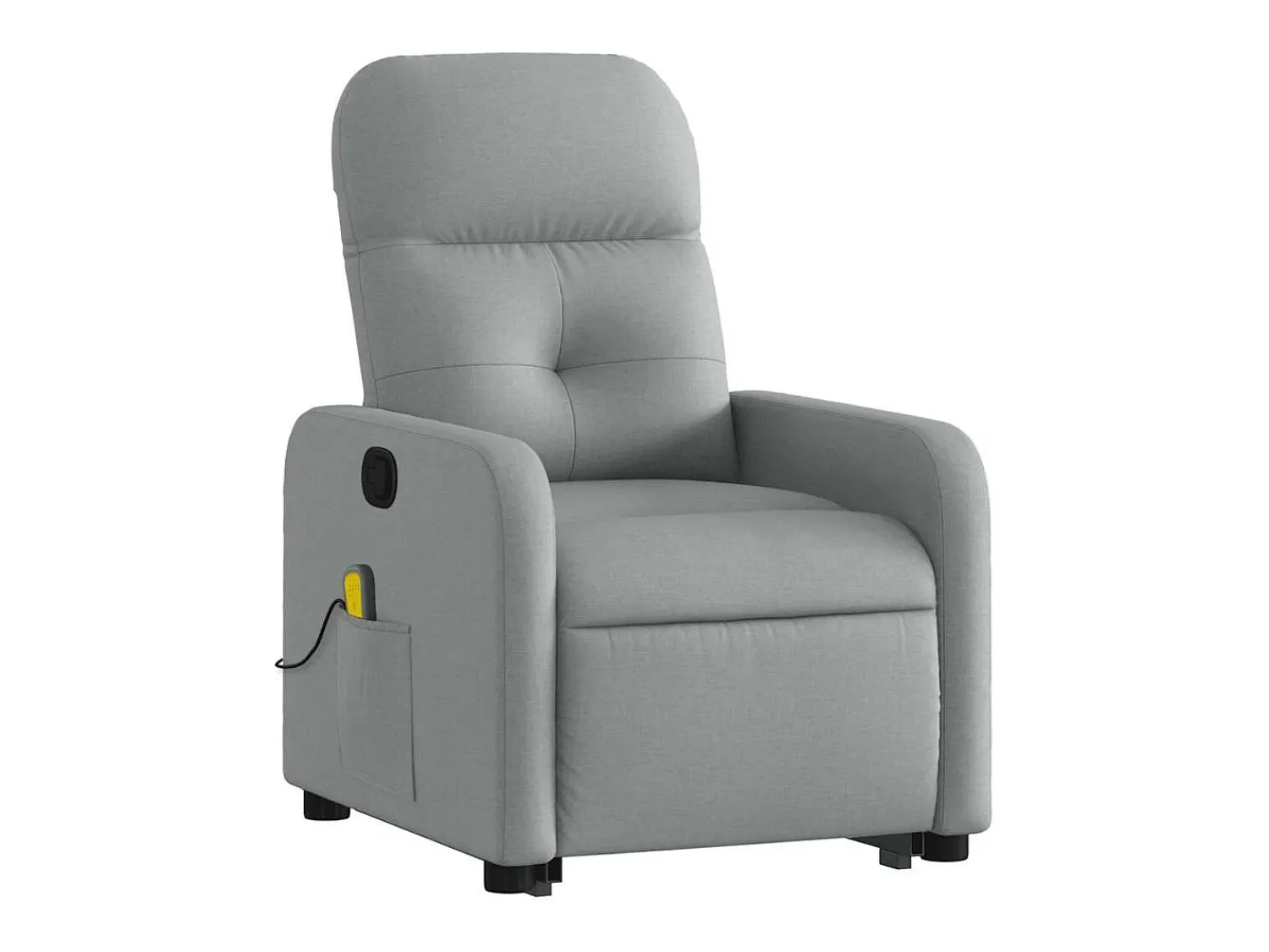 Online Poltrona reclinável massagens | Poltrona Confortável tecido -claro SHL832787 Cinzento