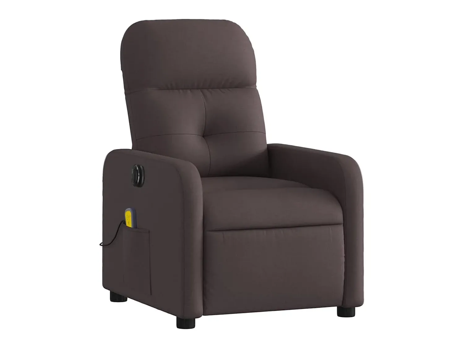 Poltrona| Poltrona reclinável massagens elétrica | Poltrona Confortável tecido -escuro SHL203738 Castanho