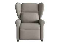 Poltrona reclinável massagens elétrica | Poltrona Confortável tecido cinza-acastanhado SHL312615^ Poltrona