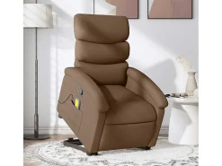 Poltrona* Poltrona reclinável massagens | Poltrona Confortável tecido SHL190173 Castanho