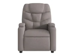 Poltrona| Poltrona reclinável massagens elétrica | Poltrona Confortável tecido cinza-acastanhado SHL876417 Taupe