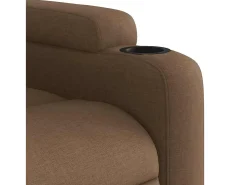 Online Poltrona reclinável massagens | Poltrona Confortável tecido SHL821464 Castanho