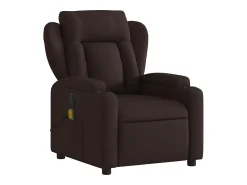 Poltrona| Poltrona reclinável massagens elétrica | Poltrona Confortável tecido -escuro SHL664329 Castanho