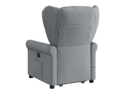 Poltrona| Poltrona reclinável massagens | Poltrona Confortável tecido -claro SHL507426 Cinzento