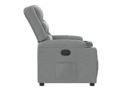Outlet vidaxl Poltrona reclinável tecido cinzento-claro Cinzento claro