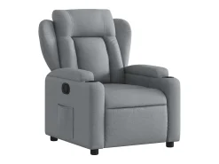 Best vidaxl Poltrona reclinável tecido -claro Cinzento