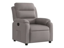 Poltrona|vidaxl Poltrona reclinável tecido cinzento-acastanhado Taupe