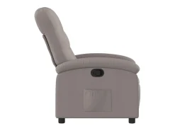 Poltrona reclinável tecido cinzento-acastanhado PT296135^ Poltrona