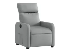 Poltrona*vidaxl Poltrona reclinável tecido -claro Cinzento