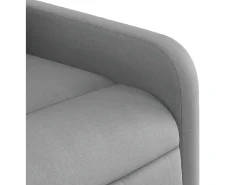 Poltrona*vidaxl Poltrona reclinável tecido -claro Cinzento