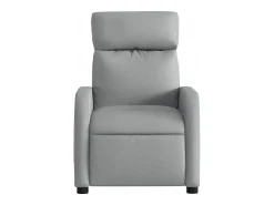 Poltrona*vidaxl Poltrona reclinável tecido -claro Cinzento