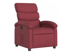 Poltrona| Poltrona reclinável tecido tinto PT397016 Vermelho