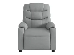 vidaxl Poltrona reclinável tecido -claro Cinzento