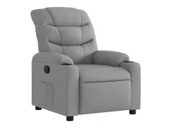 vidaxl Poltrona reclinável tecido -claro Cinzento